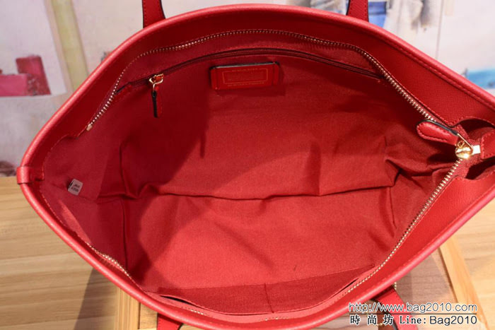 COACH蔻馳 全皮包 原單級別 頭層牛皮 Coach全皮購物袋 37266  Chz1384
